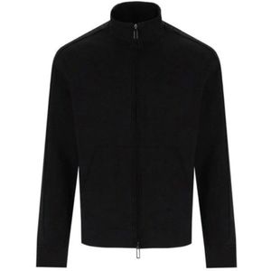 Emporio Armani, Heren, Sweatshirts & Hoodies, Zwart, Maat: M