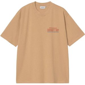 Carhartt Wip, Heren, Tops, Bruin, Maat: S Katoen,