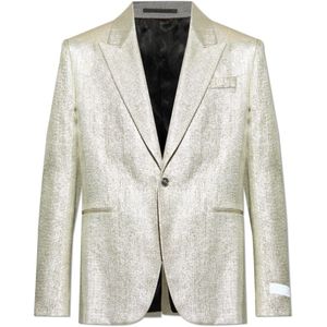 Versace, Heren, Jassen, Grijs, Maat: XL Viscose,