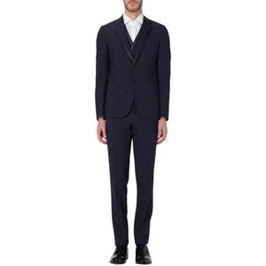 Brian Dales, Heren, Pakken, Blauw, Maat: 2XL Wol,