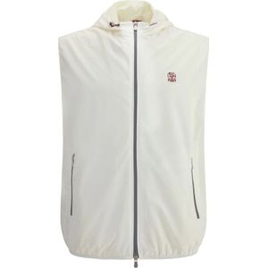 Brunello Cucinelli, Heren, Jassen, Wit, Maat: 2XL