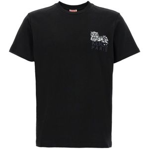 Kenzo - T-shirt - Zwart - Heren - 100% Katoen