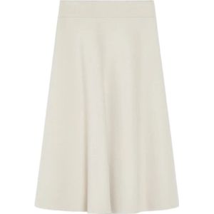 Max Mara, Dames, Rokken, Beige, Maat: XS Wol,