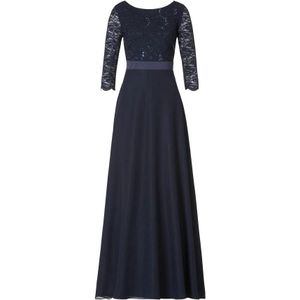 vera mont, Dames, Jurken, Blauw, Maat: S