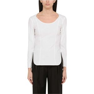 By Malene Birger, Dames, Tops, Wit, Maat: M Katoen,