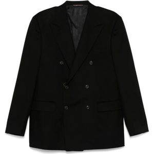 Canali, Heren, Jassen, Zwart, Maat: 2XL