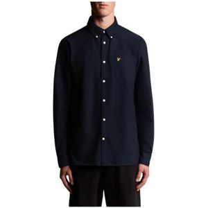 Lyle & Scott, Heren, Overhemden, Blauw, Maat: XL Katoen,