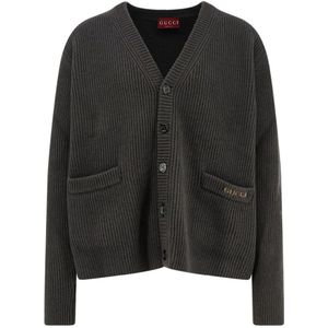 Gucci, Heren, Truien, Groen, Maat: M Wol,