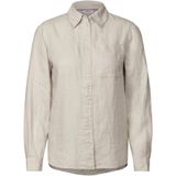 Cecil, Dames, Blouses & Shirts, Beige, Maat: S Poliester,