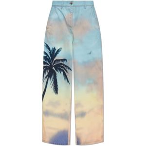Palm Angels, Dames, Jeans, Veelkleurig, Maat: W25 Katoen,
