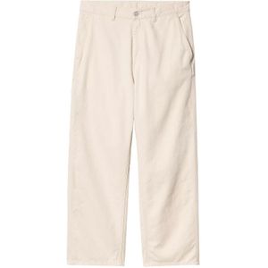 Carhartt Wip, Heren, Broeken, Wit, Maat: XS Katoen,