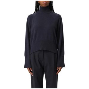 Brunello Cucinelli, Dames, Truien, Blauw, Maat: L Kasjmier,