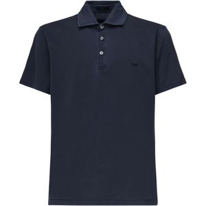 Fay, Heren, Tops, Blauw, Maat: 3XL Jersey,