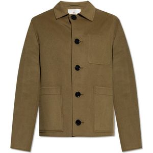 Ami Paris - Wollen Jas - Groen - Heren