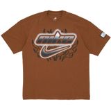 Nike, Dames, Tops, Bruin, Maat: M Katoen,