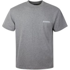 Jacquemus, Heren, Tops, Grijs, Maat: S Katoen,