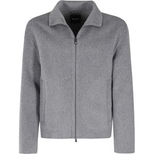 Hugo, Heren, Sweatshirts & Hoodies, Grijs, Maat: M Wol,