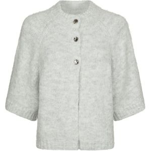 Neo Noir, Dames, Truien, Grijs, Maat: XS Wol,