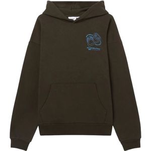 Obey, Heren, Sweatshirts & Hoodies, Groen, Maat: XL Katoen,