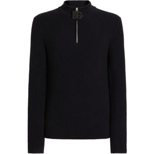 Dolce & Gabbana, Heren, Truien, Blauw, Maat: XL