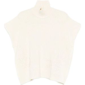 Ermanno Scervino, Dames, Truien, Beige, Maat: XS Zijde,