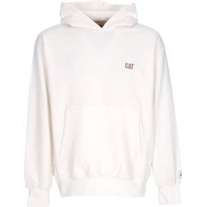 Cat, Heren, Sweatshirts & Hoodies, Wit, Maat: L Katoen,