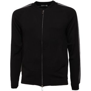 Paolo Pecora, Heren, Sweatshirts & Hoodies, Zwart, Maat: S Katoen,