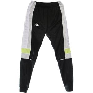 Kappa, Heren, Broeken, Zwart, Maat: M Leer,