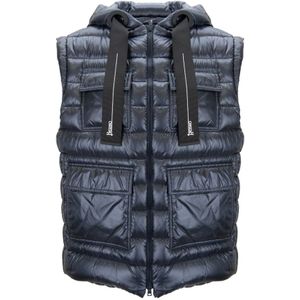 Herno, Dames, Jassen, Blauw, Maat: S Polyamide,