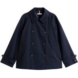 Tommy Hilfiger - COTTON REG SHORT TRENCH COAT - Trenchcoat - Desert sky