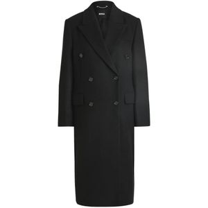 Hugo, Dames, Mantels, Zwart, Maat: L Wol,