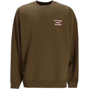 Drole de Monsieur, Heren, Sweatshirts & Hoodies, Groen, Maat: S Katoen,