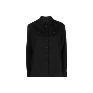 Pinko Zwarte Western Style Overhemd , Black , Dames , Maat: M