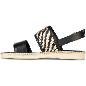 Hogan Flat Sandalen , Black , Dames , Maat: 40 EU