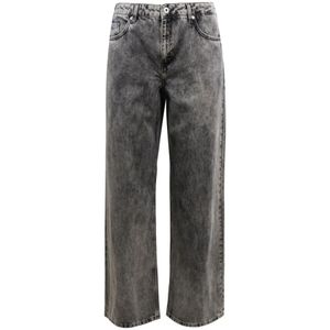 Karl Lagerfeld, Dames, Jeans, Grijs, Maat: W25 L30 Katoen,