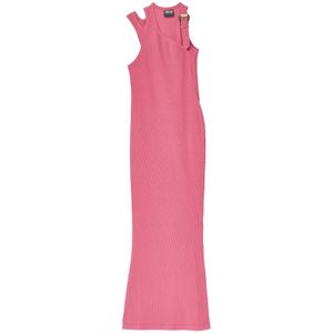 Versace Jeans Couture, Dames, Jurken, Roze, Maat: S Katoen,