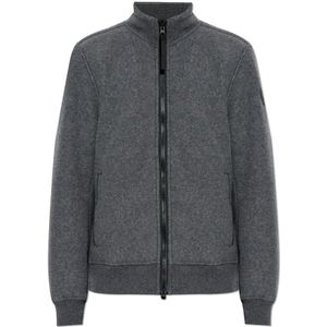 Canada Goose, Heren, Sweatshirts & Hoodies, Grijs, Maat: 2XL Wol,