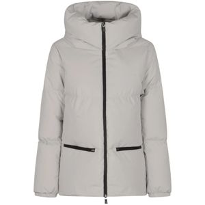 Herno, Dames, Jassen, Wit, Maat: L Nylon,