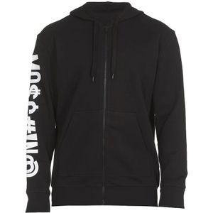 Moschino, Heren, Sweatshirts & Hoodies, Zwart, Maat: M Katoen,