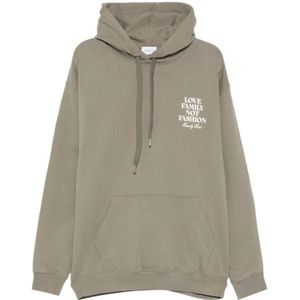 Family First, Heren, Sweatshirts & Hoodies, Groen, Maat: S Katoen,