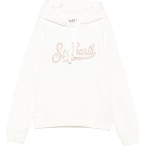 MC2 Saint Barth, Dames, Sweatshirts & Hoodies, Wit, Maat: XS Katoen,