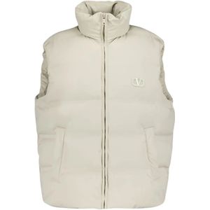 Valentino Garavani, Heren, Jassen, Beige, Maat: L Nylon,