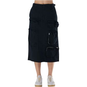 MM6 Maison Margiela, Dames, Rokken, Zwart, Maat: XS Katoen,