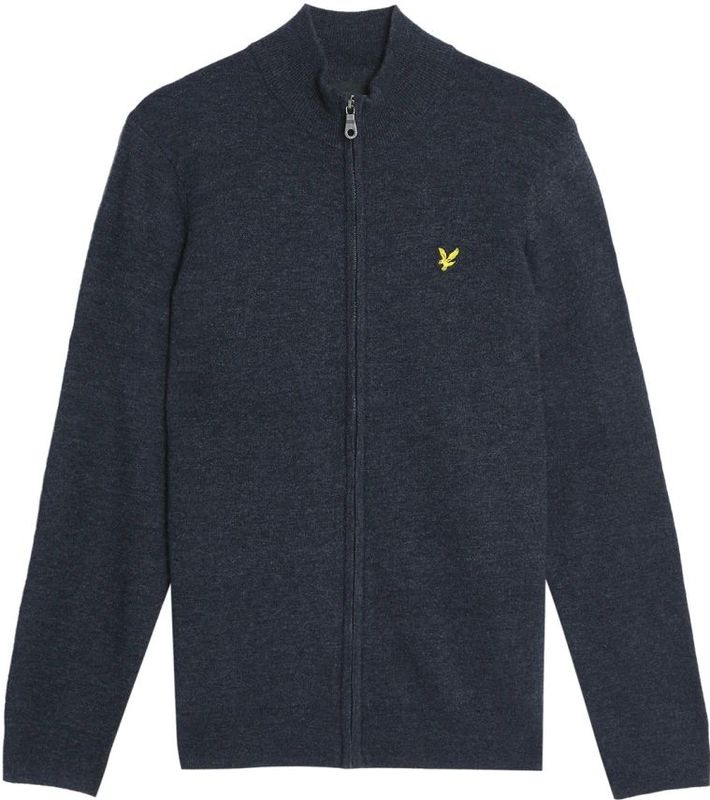 Lyle & Scott - Mid Knits Lambswool Blend - Cardigan - Blauw