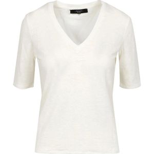 Weekend Max Mara, Dames, Tops, Wit, Maat: M Linnen,