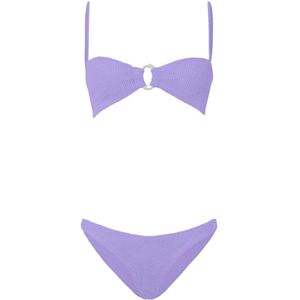 Hunza G, Dames, Badkleding, Paars, Maat: ONE Size