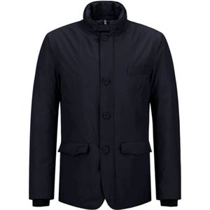 Herno, Heren, Jassen, Blauw, Maat: 2XL Poliester,