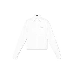 Versace Overhemd met een zak , White , Dames , Maat: 2XS