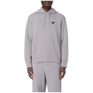 Emporio Armani, Heren, Sweatshirts & Hoodies, Grijs, Maat: XL Katoen,