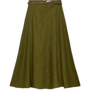 Oltre, Dames, Rokken, Groen, Maat: S Linnen,